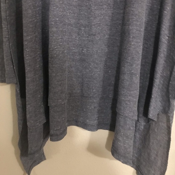We the free from free people the incredible T size S gray NWT Tunic long sleeve - Picture 3 of 5